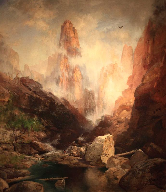 Thomas Moran Mist in Kanab Canyon oil painting image